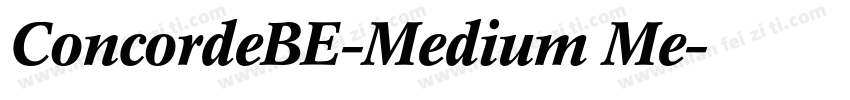 ConcordeBE-Medium Me字体转换